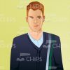 Vector Character Fred Poses Set-0