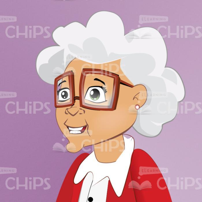 Cartoon Vector Character Mrs. Cooper-0