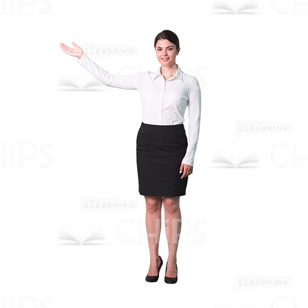 Teacher presenting pose cutout photo-0