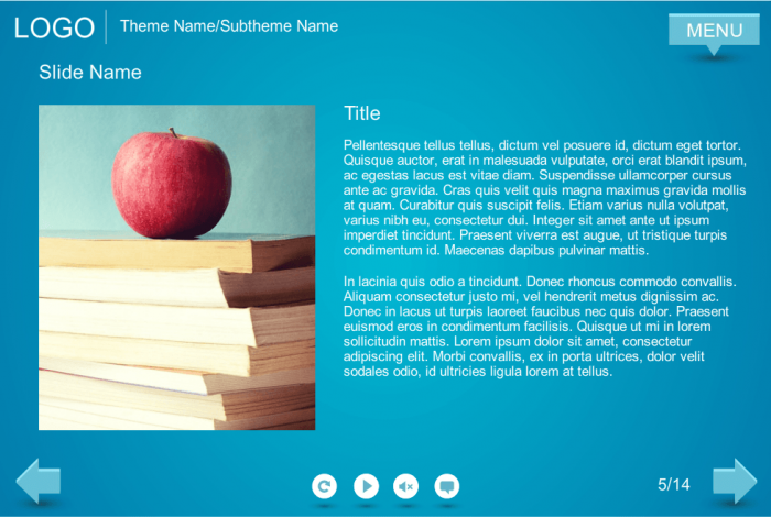 Text + Image Slide — Storyline eLearning Template