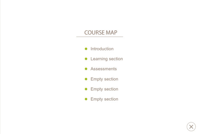 Custom Course Map — eLearning Template