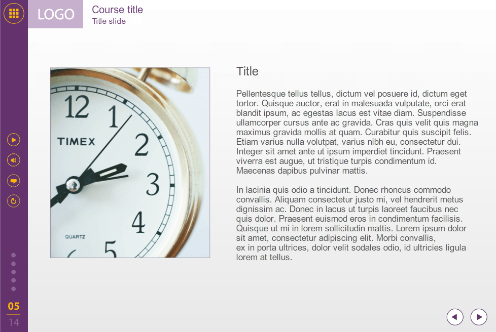 Text + Image Slide — Storyline eLearning Template Text + Image Slide — Storyline eLearning Template