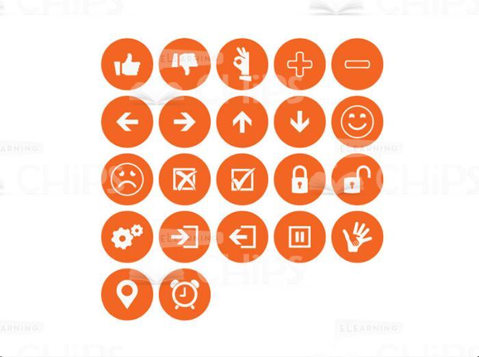 Function Icon Set: Orange-0