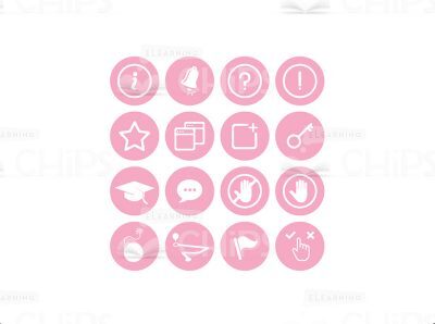 Info Icon Set: Light-pink-0