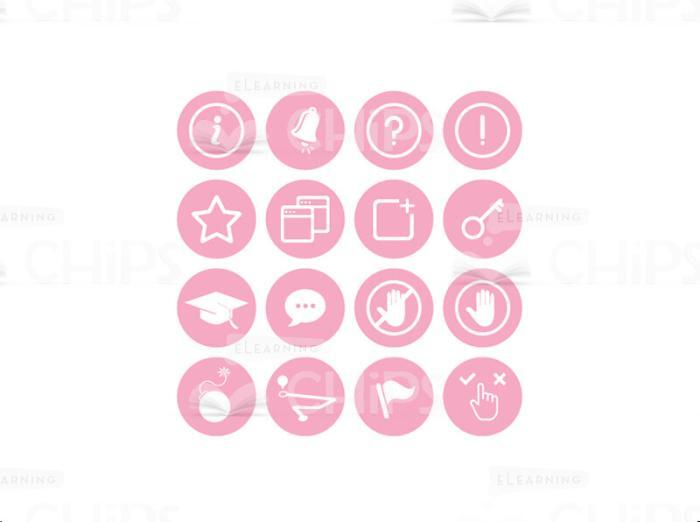Info Icon Set: Light-pink-0