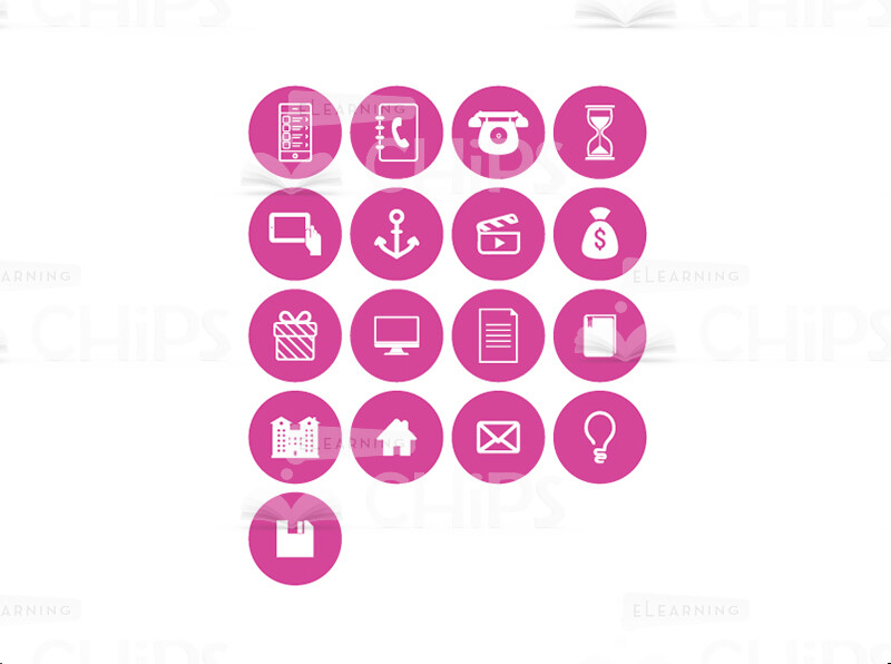 Concept Icon Set: Pink-0