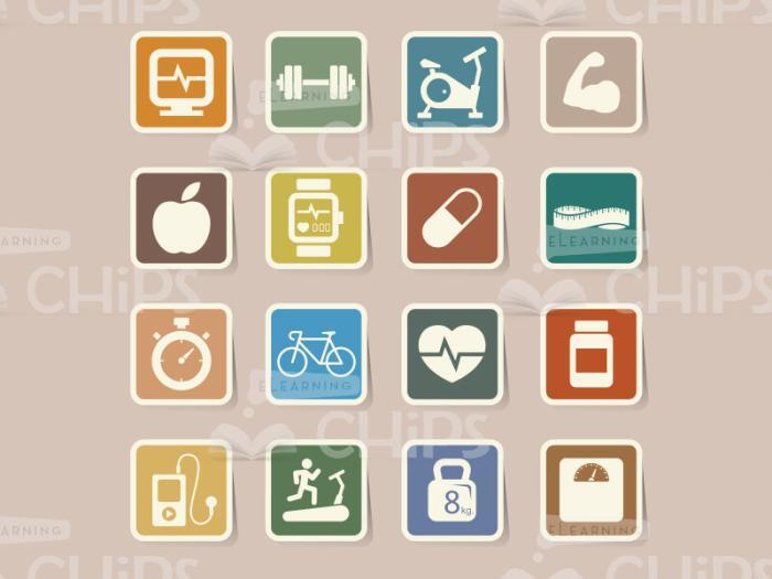 Healthy Lifestyle Icon Set-0