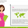Female Business Character With Flipchart — Storyline eLearning Free Template