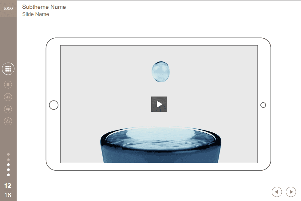 Slide With Video On Tablet — eLearning Lectora Template Slide With Video On Tablet — eLearning Lectora Template