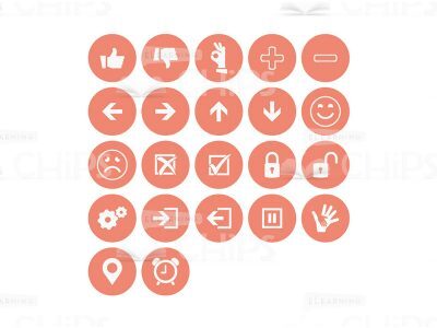Function Icon Set: Coral-0