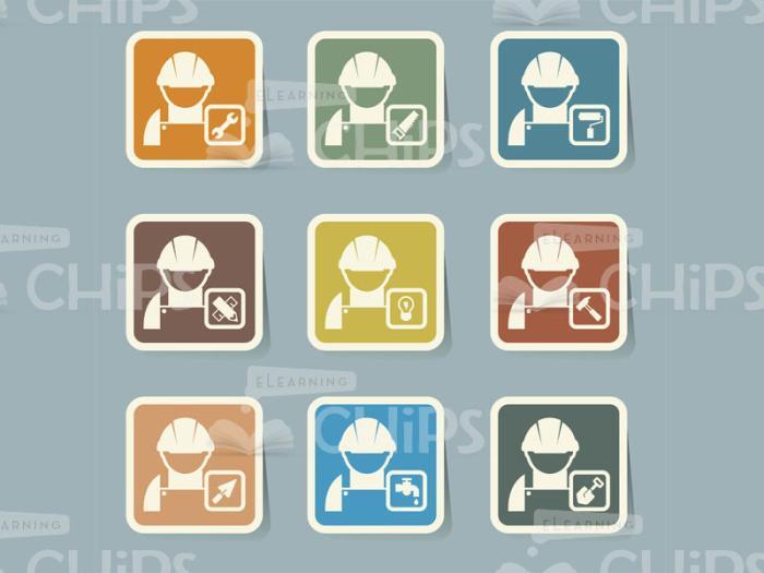 Colourful Icons: Worker Pack-0