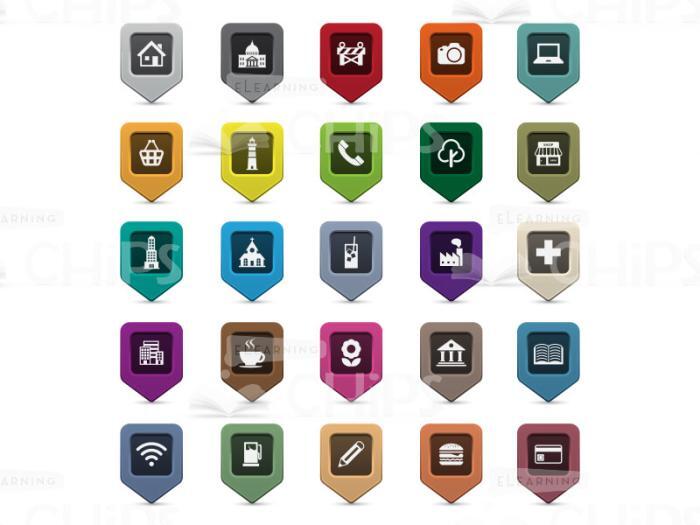 Colourful Labels Icon Set-0