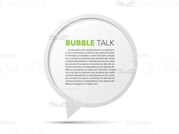 Circle Bubble Talk White -0