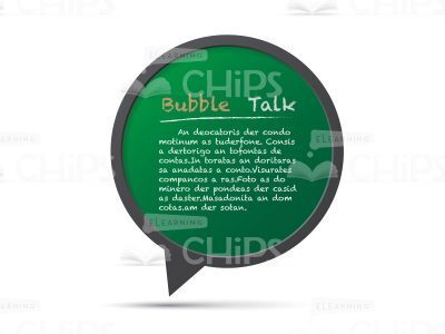 Circle Bubble Talk Green-0