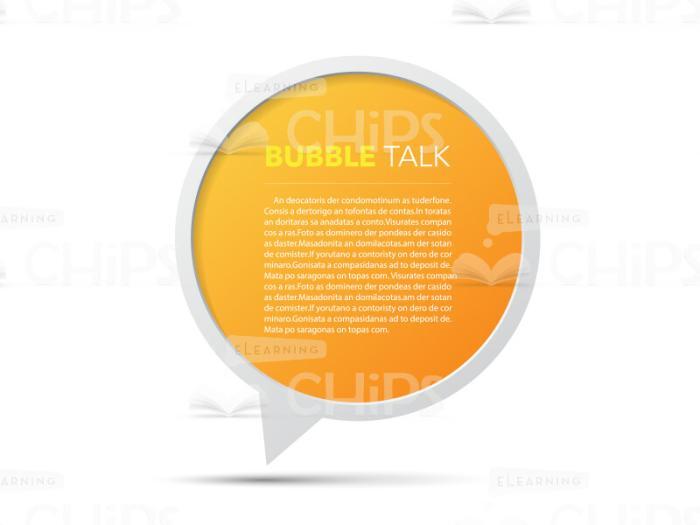 Circle Bubble Talk Orange-0