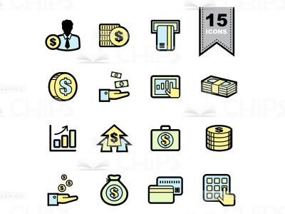 Money Operations Icons Set-0