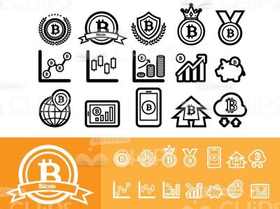 Bitcoin Icon Set-0