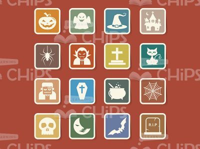 Colourful Halloween Icons-0