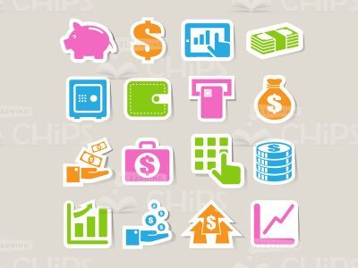 Creative Money Icons Set-0