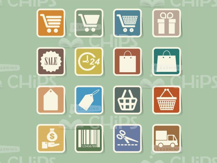 Colourful Icons: Shopping Set-0