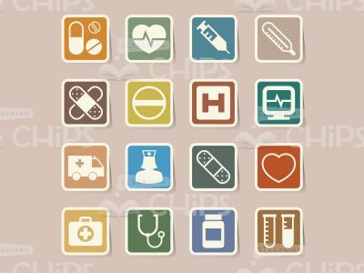 Colourful Icons: Medical Supply Set-0
