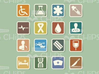 Colourful Icons: Medical Supply Set -0