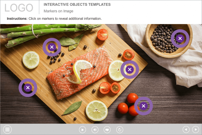 Gastronomy Knowledge Check — Download Articulate Storyline Templates for eLearning Developers