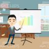 Bright Office Space Vector Background-0