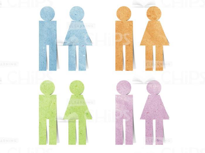 Coloured Paper Men-0