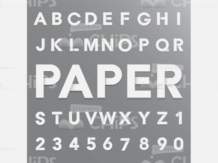Paper Vector Font-0