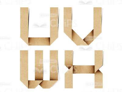 Paperboard Letters: U-X-0