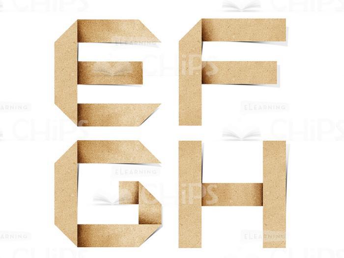 Paperboard Letters: E-H-0