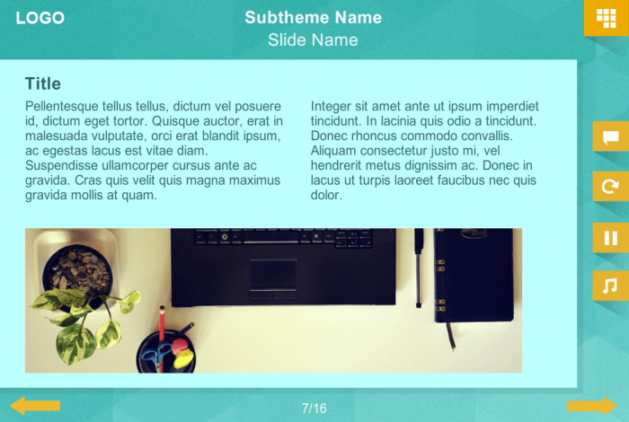 Text and Image Slide — eLearning Template