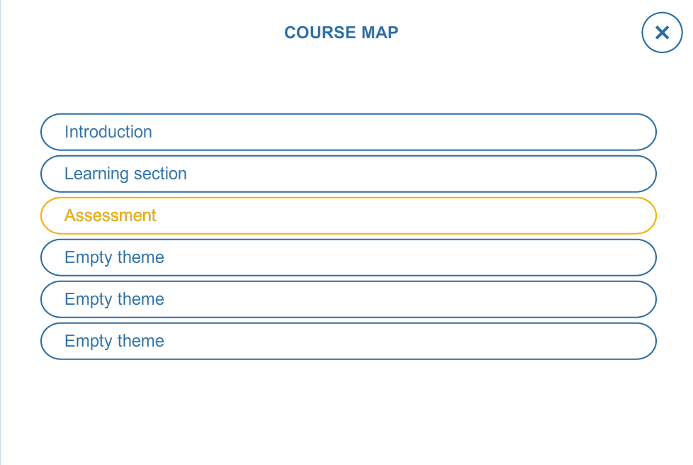 Custom Course Map — eLearning Template Custom Course Map — eLearning Template