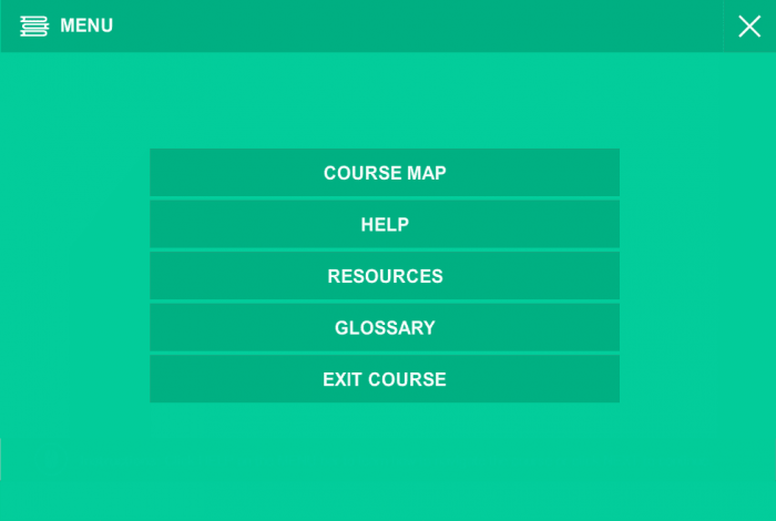 Menu Bar — Storyline eLearning Template