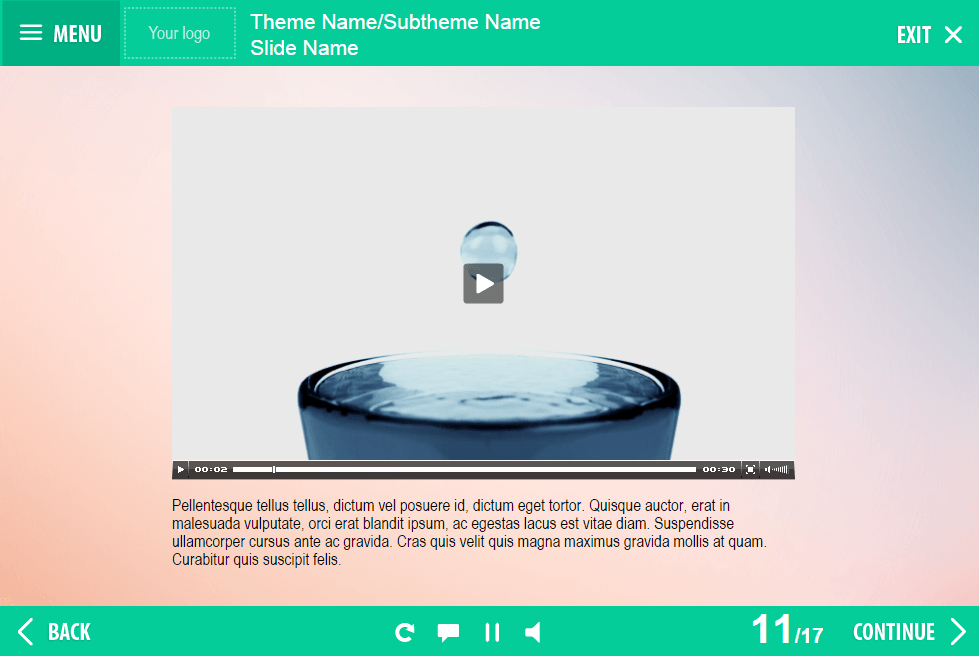 Video Slide — Lectora Course Player Video Slide — Lectora Course Player