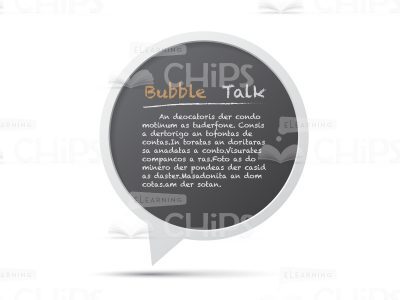 Circle Bubble Talk Black-0
