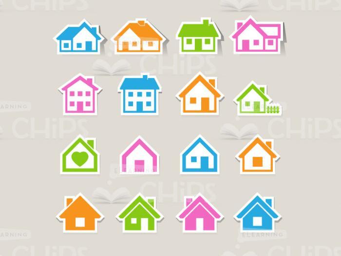 Coloufrul Houses Icon Set-0
