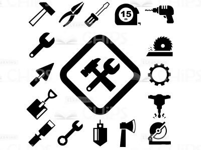 Construction Tools Icon Set-0