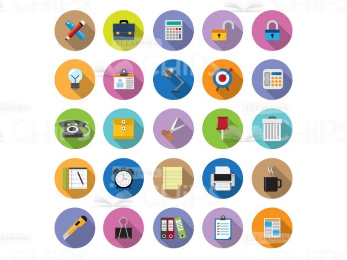 Lush Coloured Icons: Office Pack-0