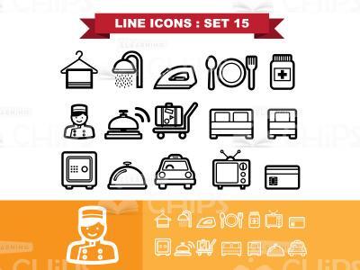Hotel Service Icon Set-0