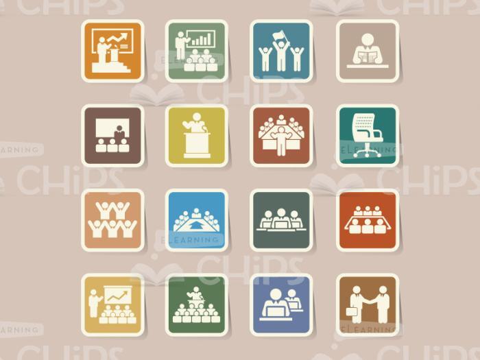 Colourful Icons: Public Relations Pack-0
