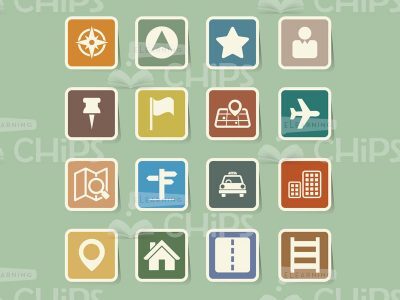 Colourful Icons: Various Objects Set-0