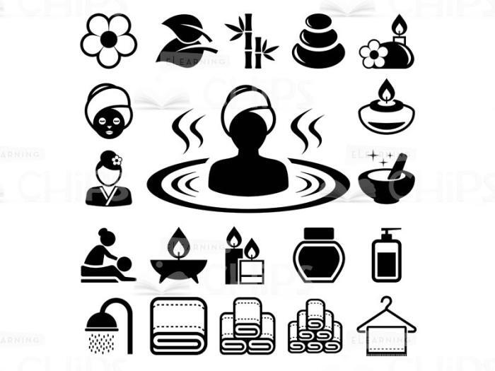 Black And White Massage Salon Icons-0