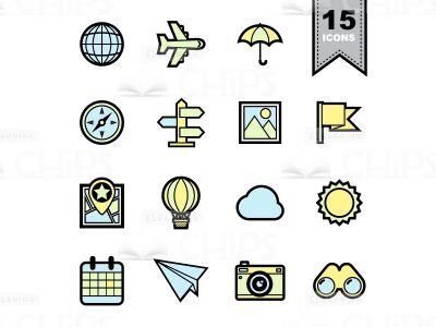 Vacation Icons Set-0