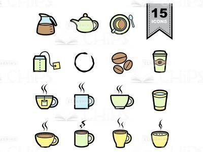 Tea & Coffee Icons Set-0