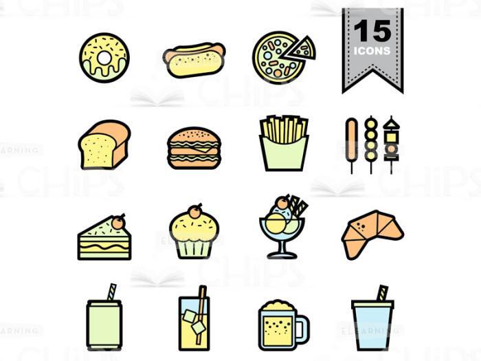 Food & Drinks Icons Set-0