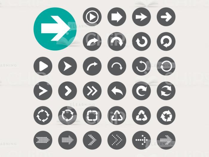 Various Arrows Icon Set-0