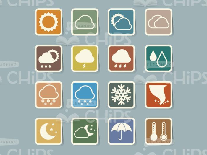 Colourful Icons: Weather Set-0