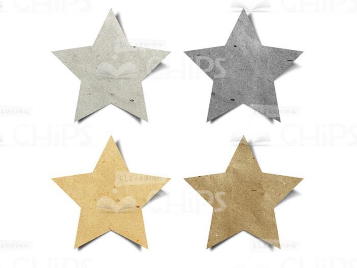 Grey Toned Paper Stars-0